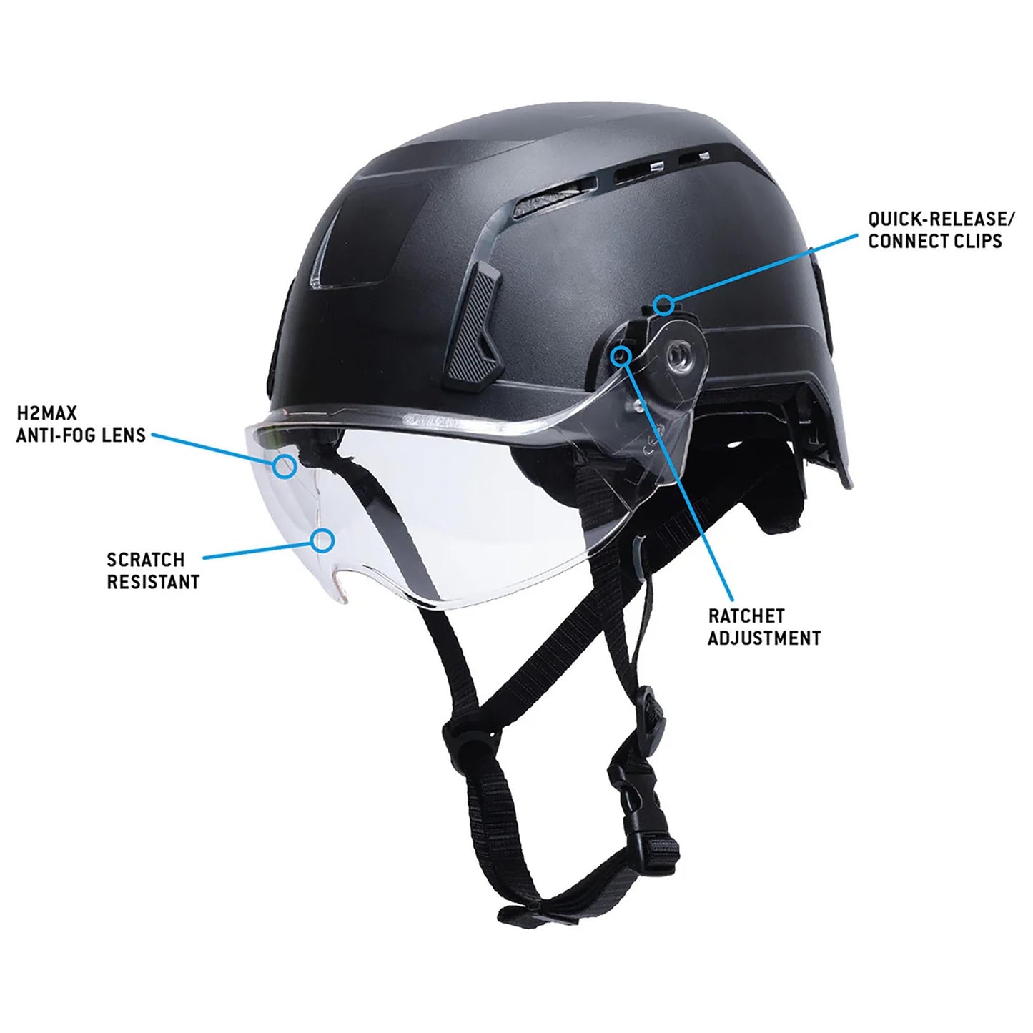 Clear Lens Face Shields - Pyramex - Maximum Clarity
