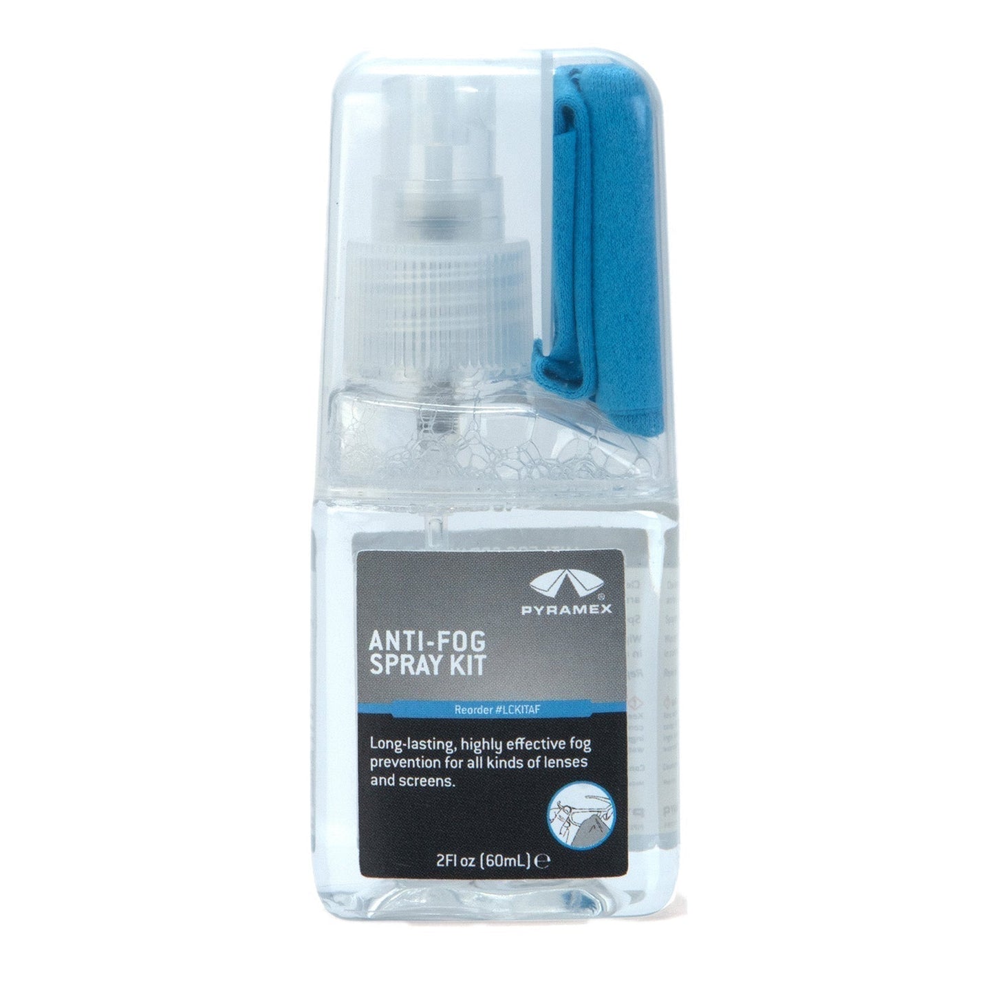 Cleaning Spray | Pyramex | Lckitaf Lens Kit - Anti-Fog - Safe Use