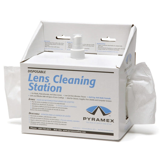 8 oz. Cleaning Solution & 600 Tissues - Pyramex - Anti-Fog