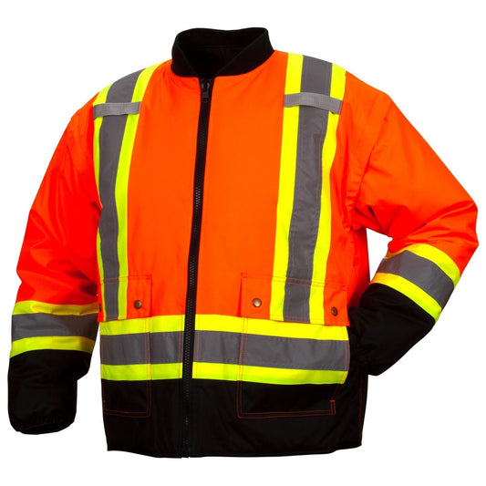 Orange Safety Jacket - Pyramex - Waterproof, Versatile