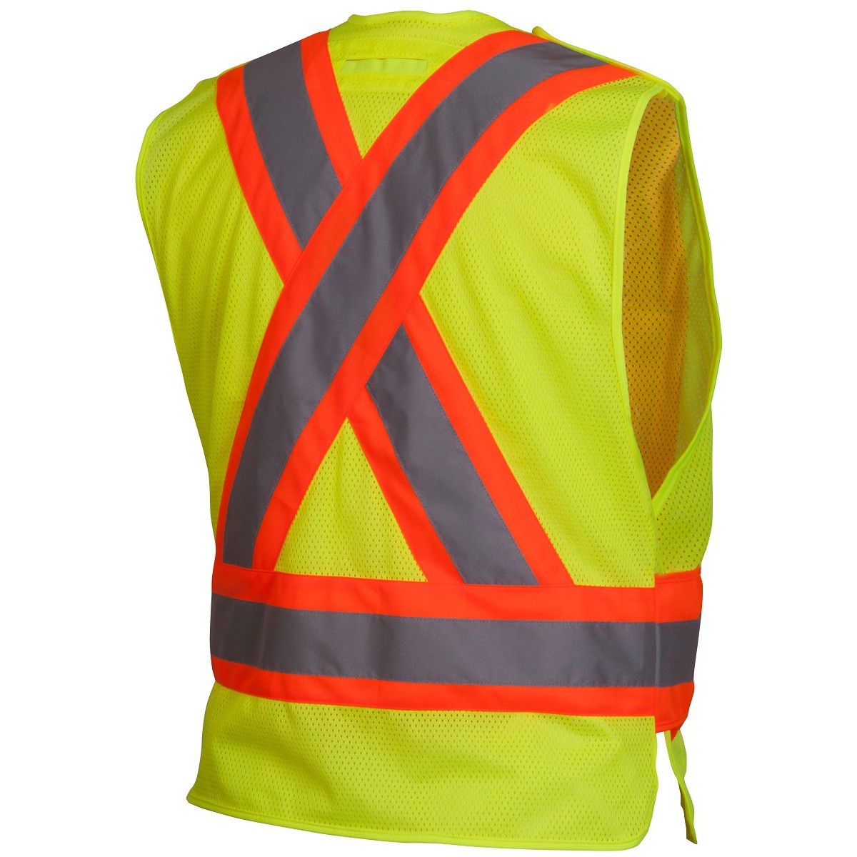 Yellow/Lime Safety Vest - Pyramex - Breakaway Feature