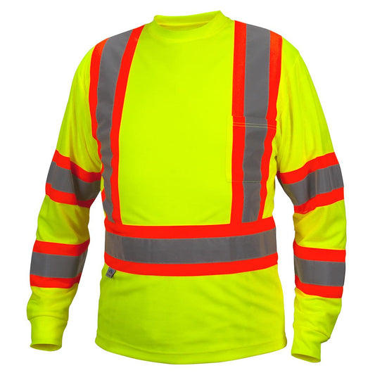 Yellow/Lime Safety Shirt - Pyramex - Moisture-Wicking