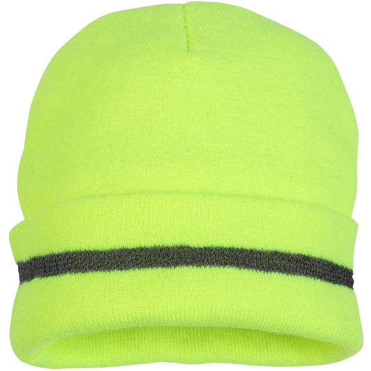 Yellow/Lime Beanies - Pyramex - Hi-Vis Acrylic