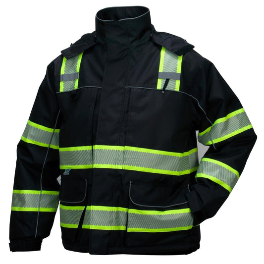 Black Safety Jacket - Pyramex - Waterproof Design