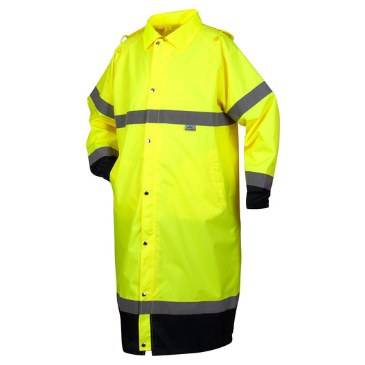 Yellow/Lime Raincoat - Pyramex - Hi-Vis Waterproof