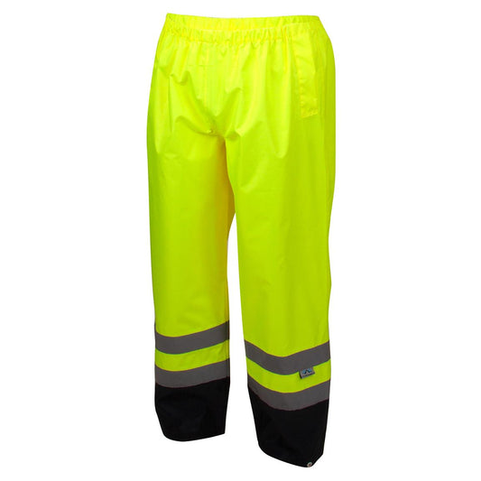 Yellow/Lime Rain Pants - Pyramex - Waterproof Hi-Vis Wear