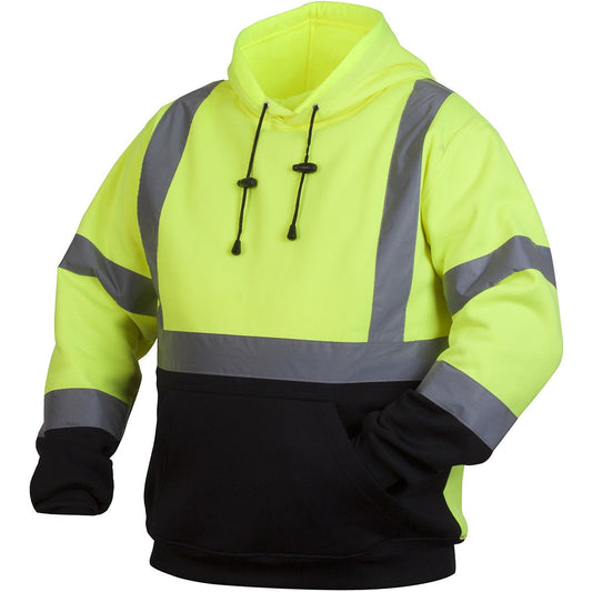 Yellow/Lime Safety Sweatshirt - Pyramex - Fleece Material