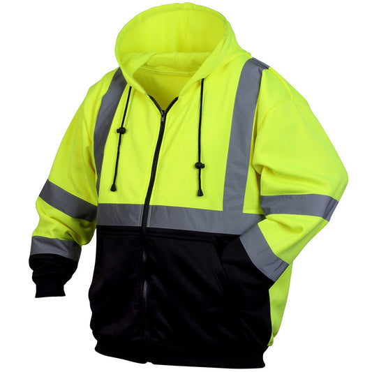 Yellow/Lime Safety Sweatshirt - Pyramex - Reflective Design