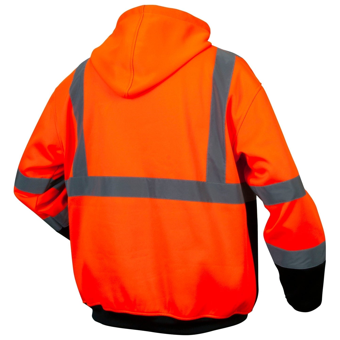 Yellow/Lime Safety Sweatshirt - Pyramex - Zipper Closure