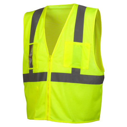 Yellow/Lime Safety Vests - Pyramex - Mesh Design