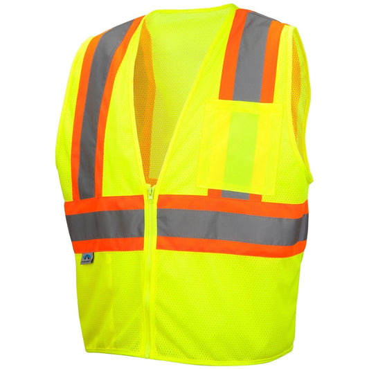 Yellow/Lime Safety Vest - Pyramex - Reflective Mesh