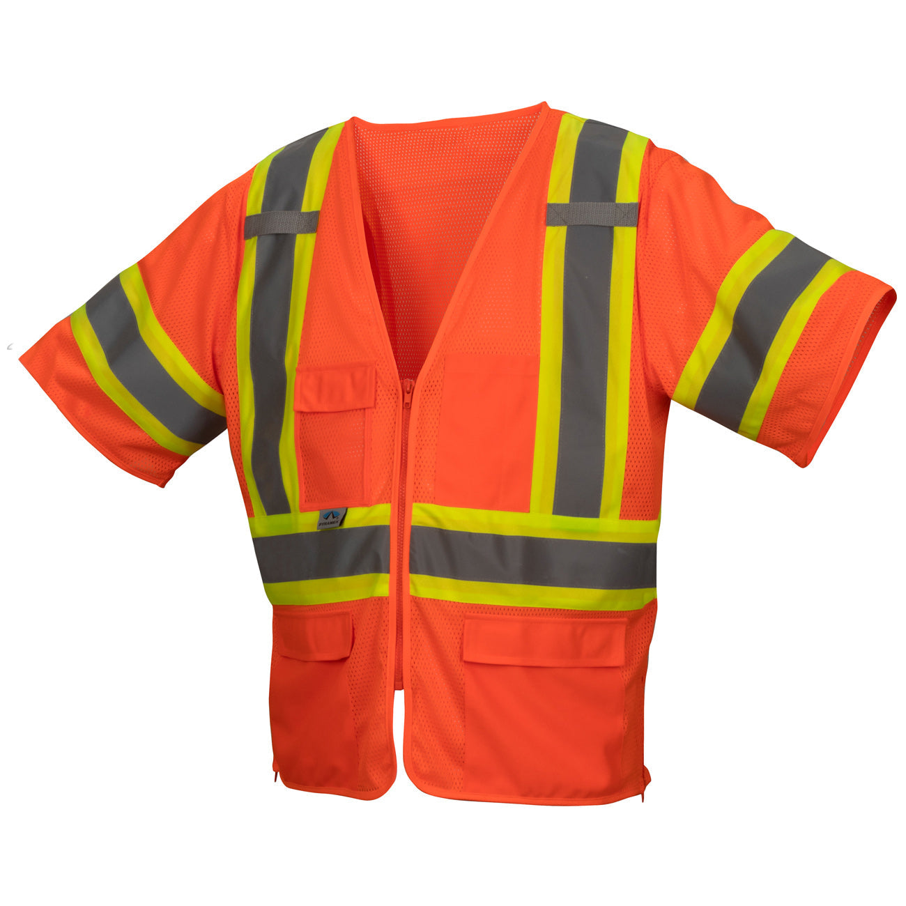 Orange Safety Vests | Pyramex | Rvz3620 Type R Class 3 Two-Tone