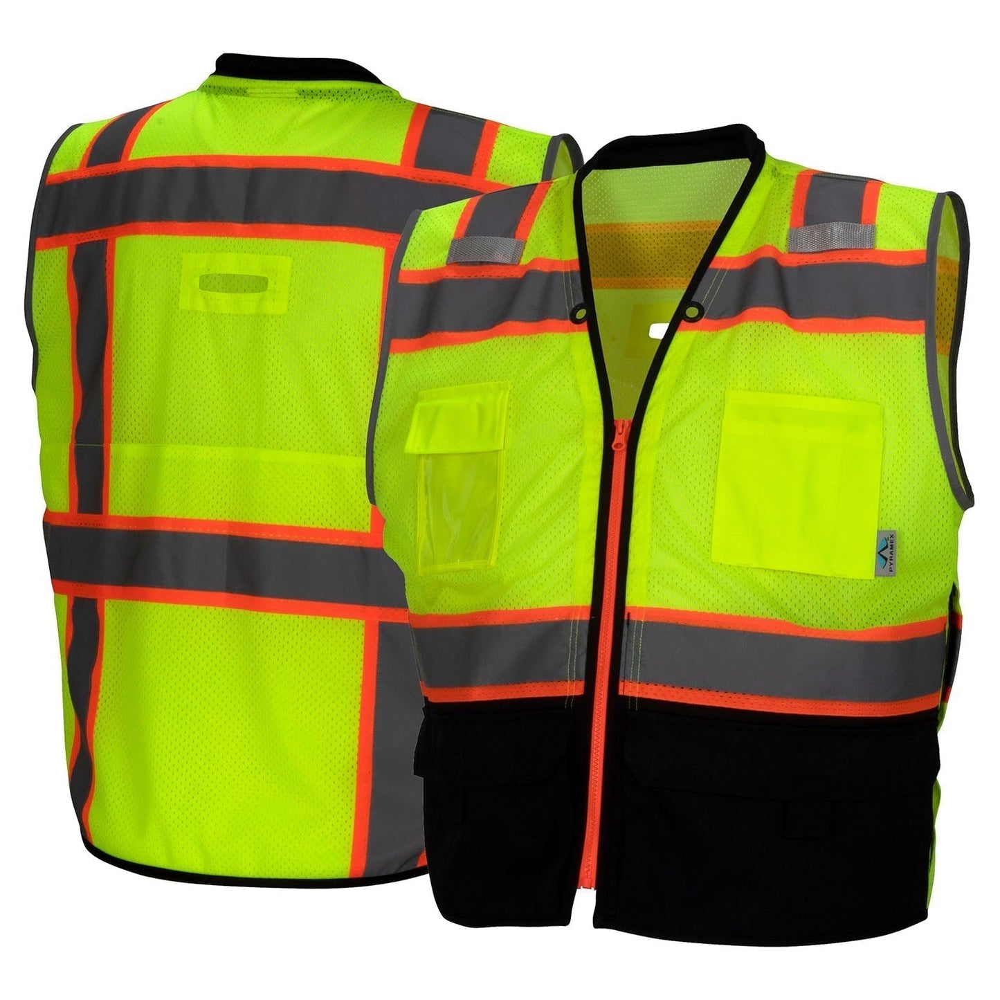Yellow/Lime Safety Vests - Pyramex - Lightweight Reflective