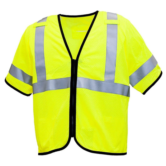 Yellow/Lime FR Vest - Pyramex - Mesh Reflective Safety