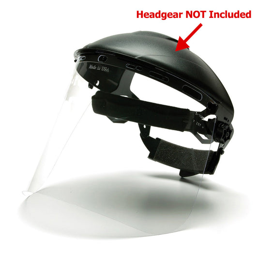 Clear Face Shields - Pyramex - Polycarbonate Material