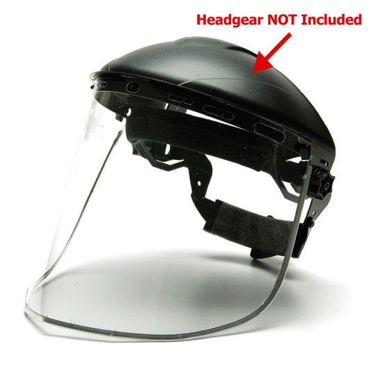 Clear Face Shields - Pyramex - Durable Polycarbonate
