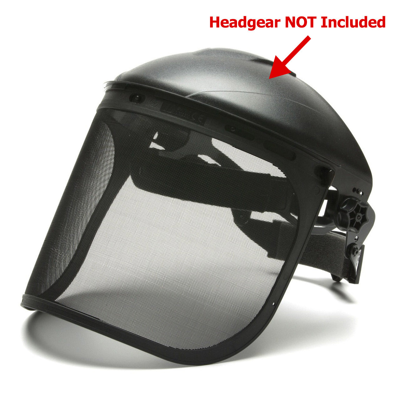 Black Face Shields - Pyramex - Steel Wire Mesh