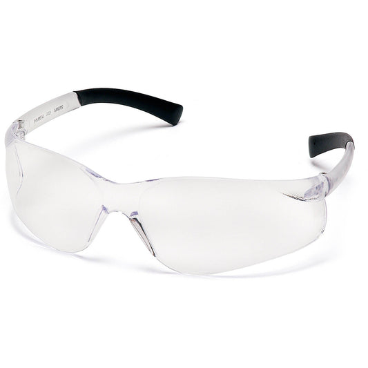 Clear Lens Glasses - Pyramex - Rubber Temple Tips