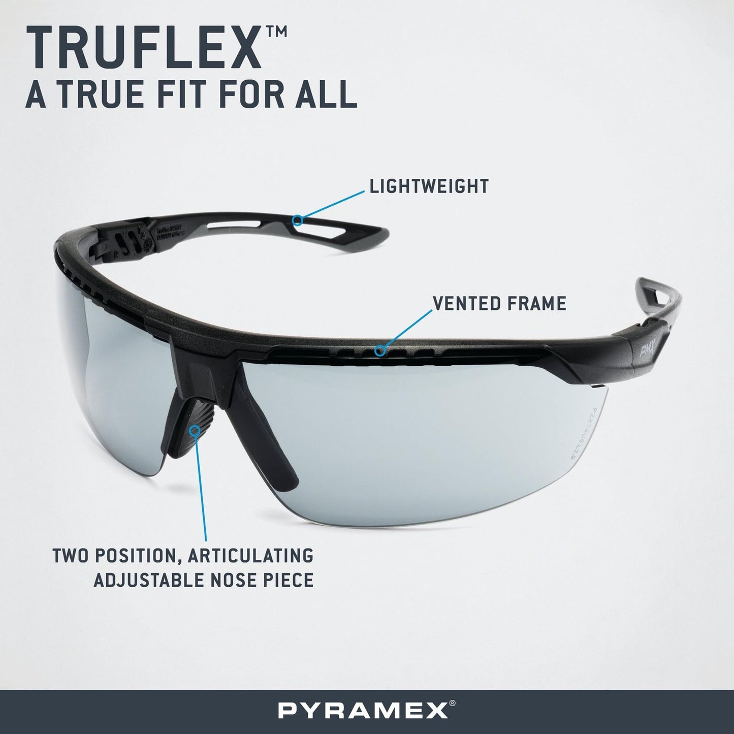 Clear H2MAX Anti-Fog Lens Glasses - Pyramex - Lightweight