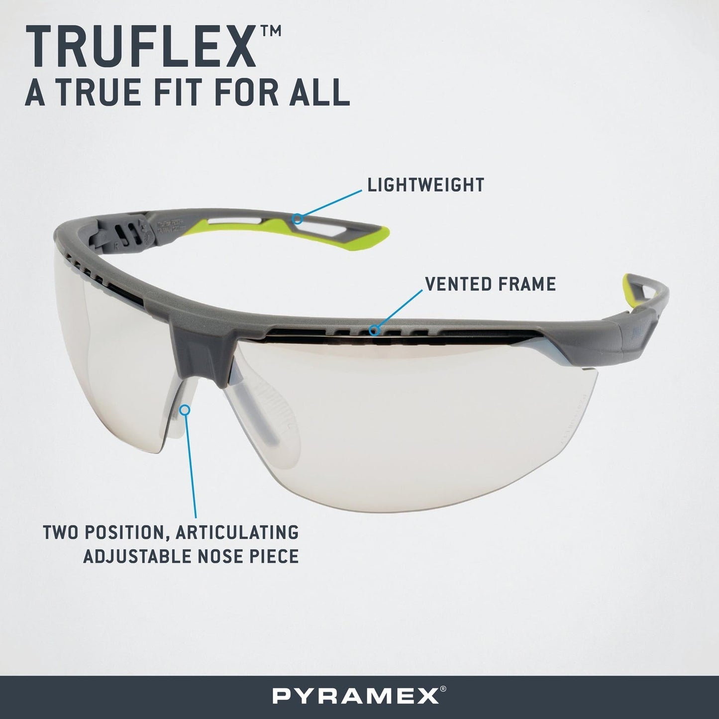 Clear H2MAX Anti-Fog Lens Glasses - Pyramex - Lightweight