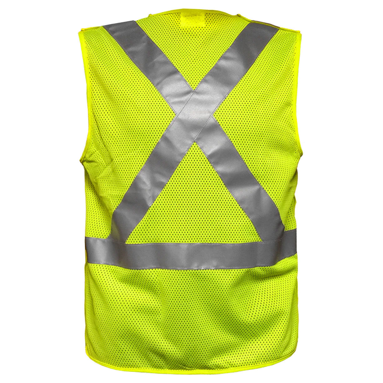 Yellow Lime Safety Vest - brand - Reflective Mesh