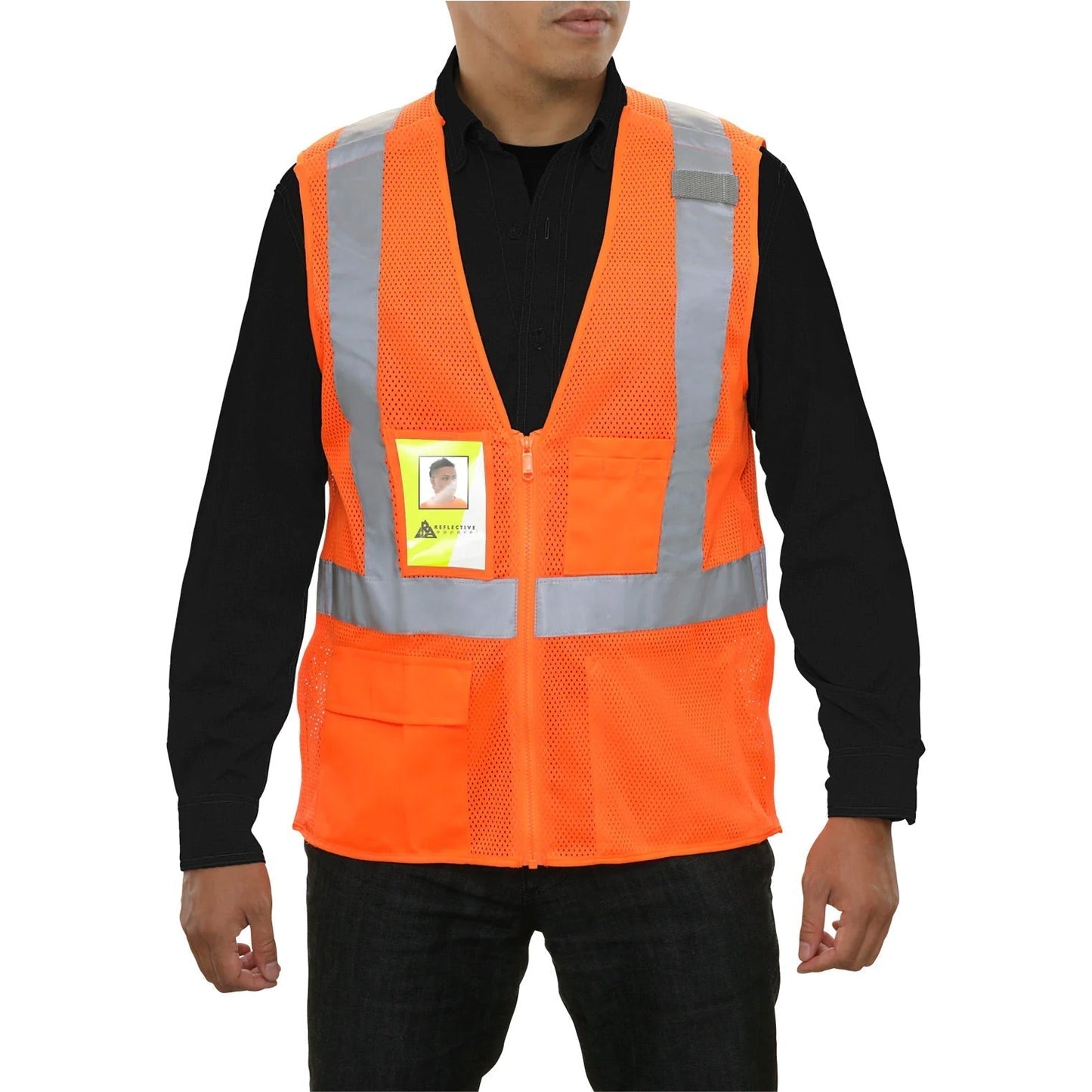 Yellow Lime Safety Vest - brand - Reflective Mesh