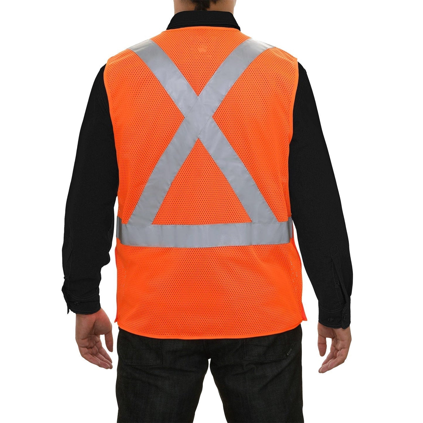Yellow Lime Safety Vest - brand - Reflective Mesh