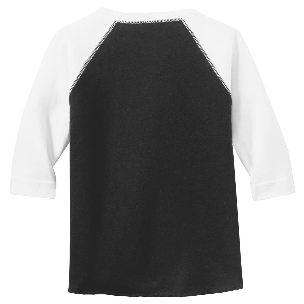Black/White T-Shirt - Rabbit Skins - Soft Jersey Comfort