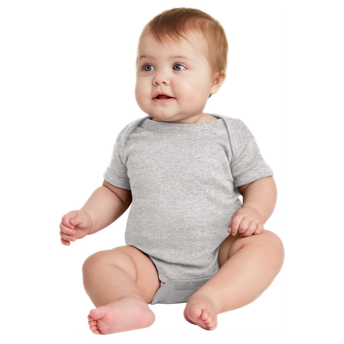 Black Infant Bodysuit - Rabbit Skins - Combed Cotton