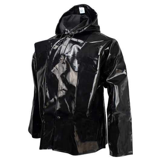 Black Rain Jacket - Neese - Durable Protective Fabric