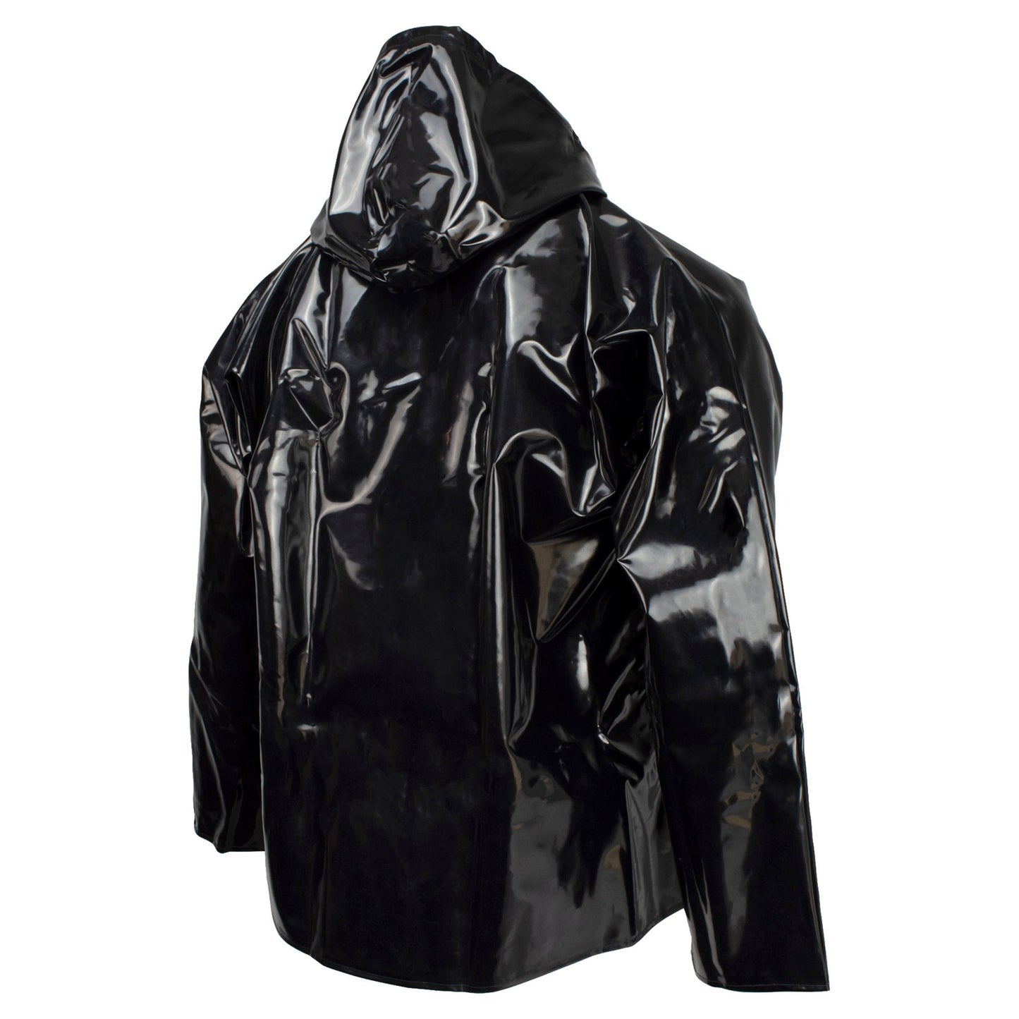 Black Rain Jacket - Neese - Durable Protective Fabric