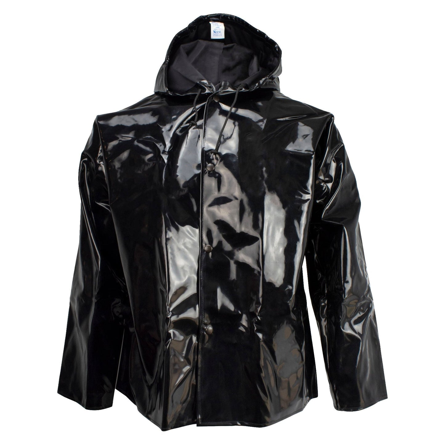 Black Rain Jacket - Neese - Durable Protective Fabric