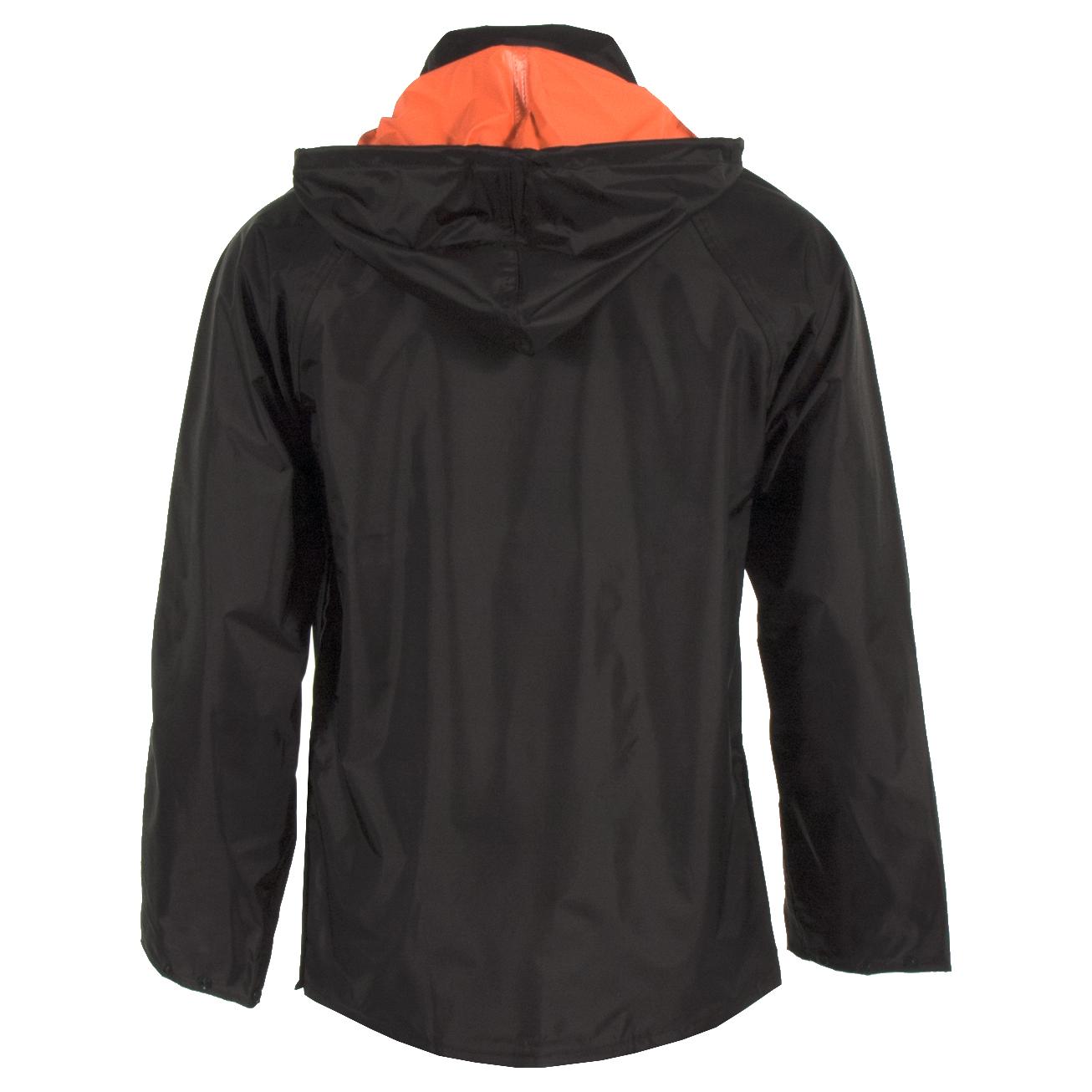 Orange/Black Rain Jacket - Neese - Reversible Design