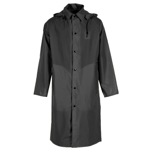 Black Raincoat - Neese - Durable Polyurethane Material