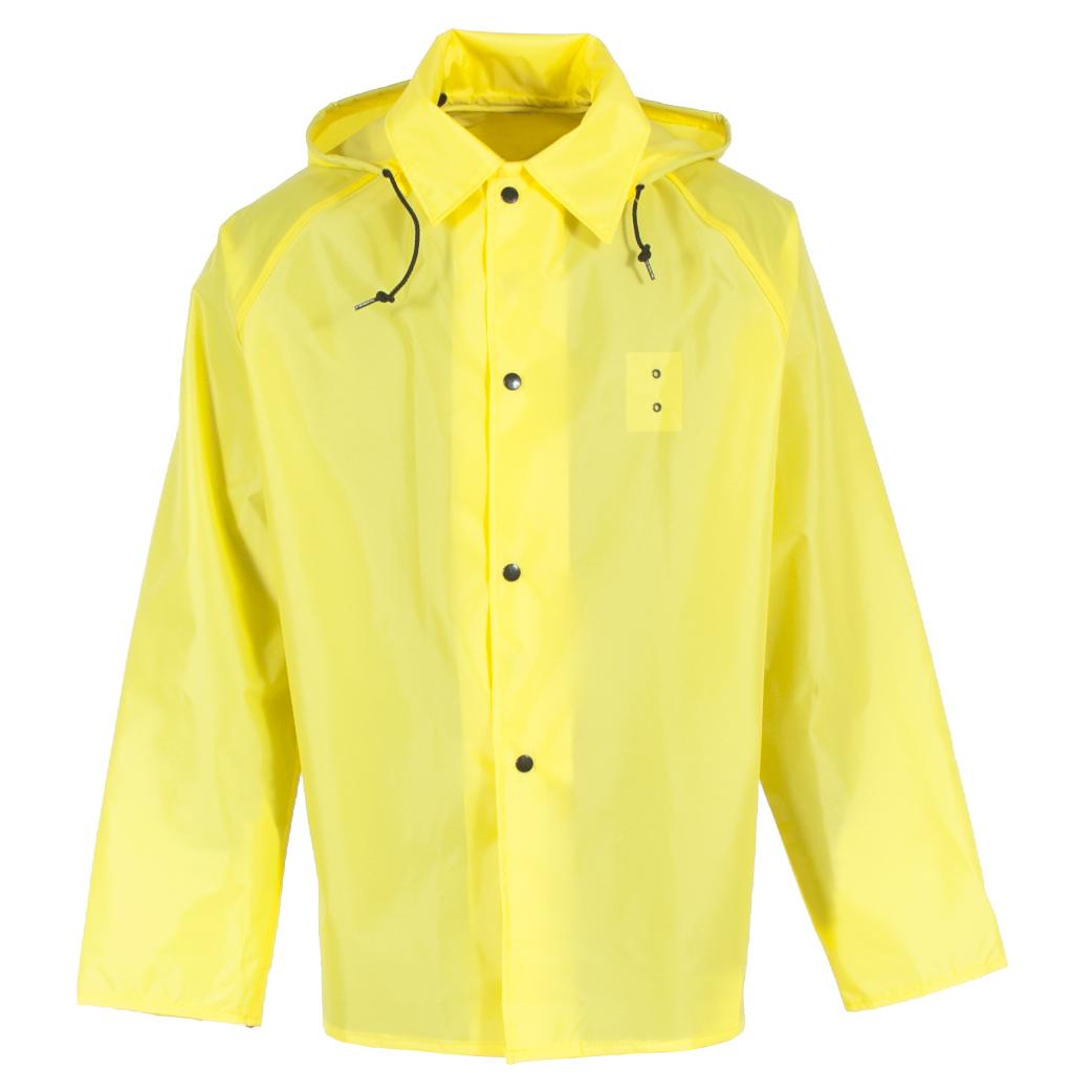 Black Rain Jacket - Neese - Attached Hood Design