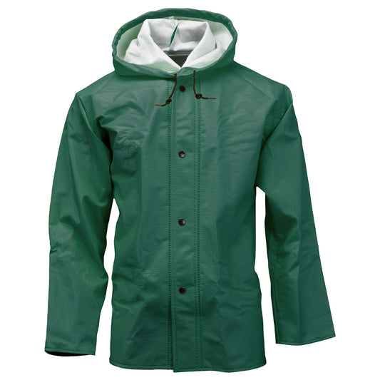 Green Rain Jackets - Neese - Durable Attached Hood