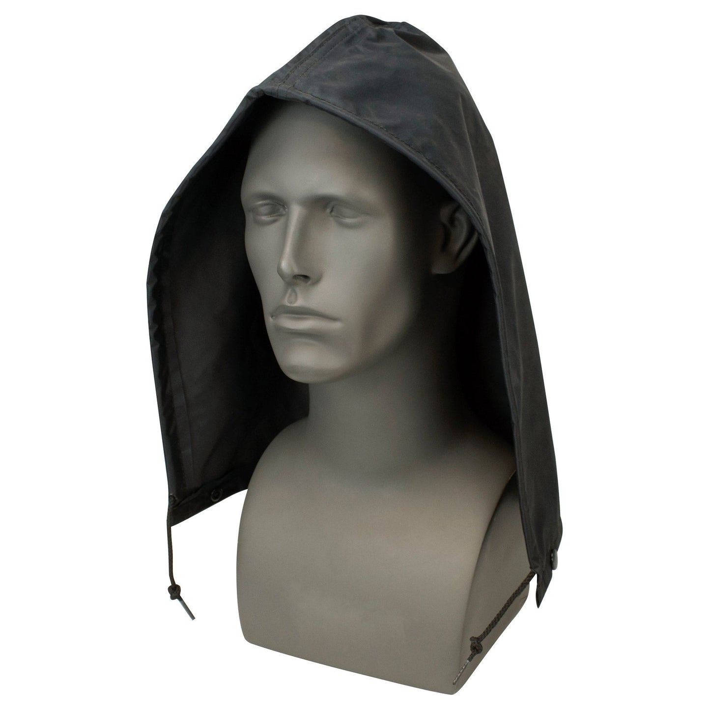 Black Rain Hood - Neese - Lightweight with Snaps