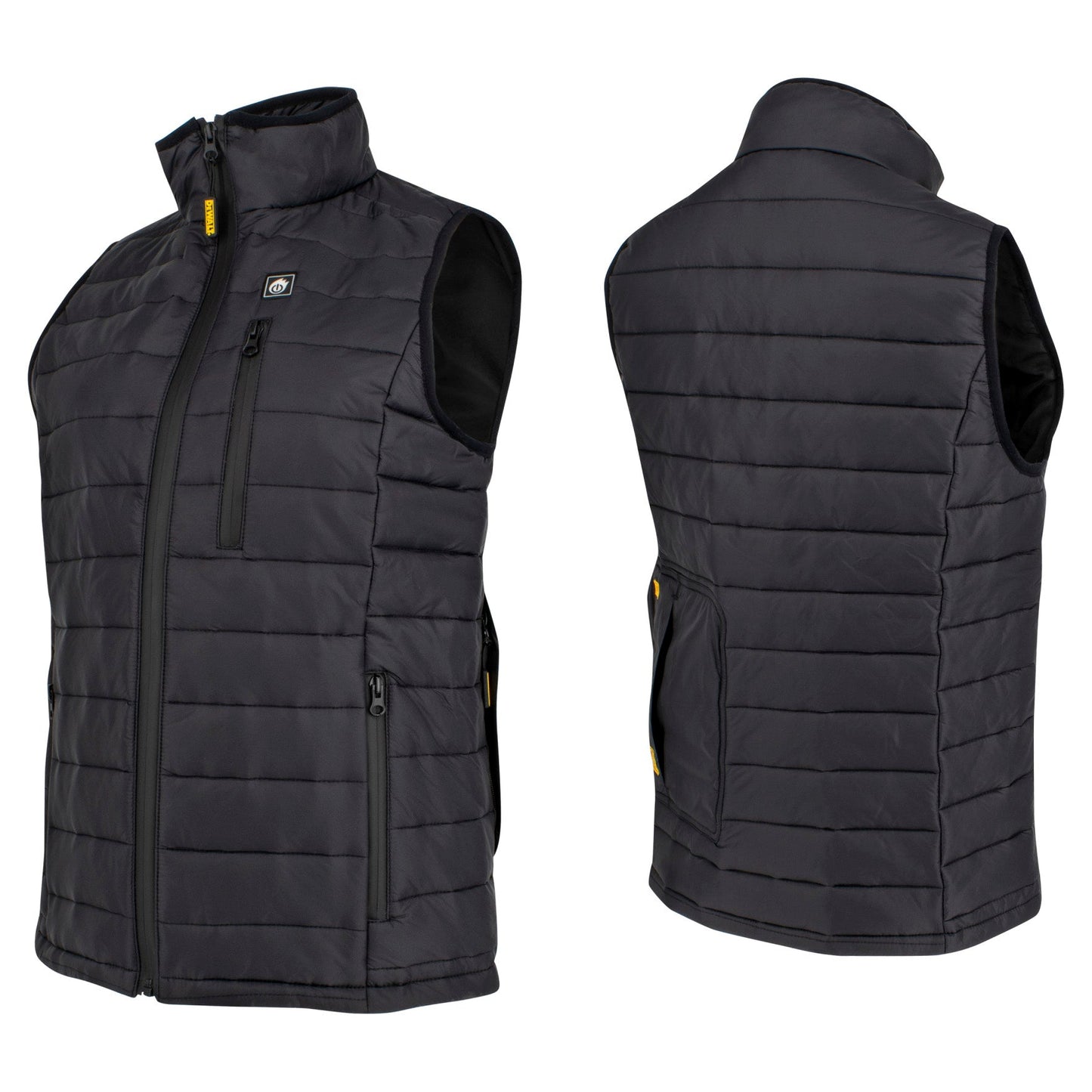 Black Vests - DeWalt - Lightweight Heated Design