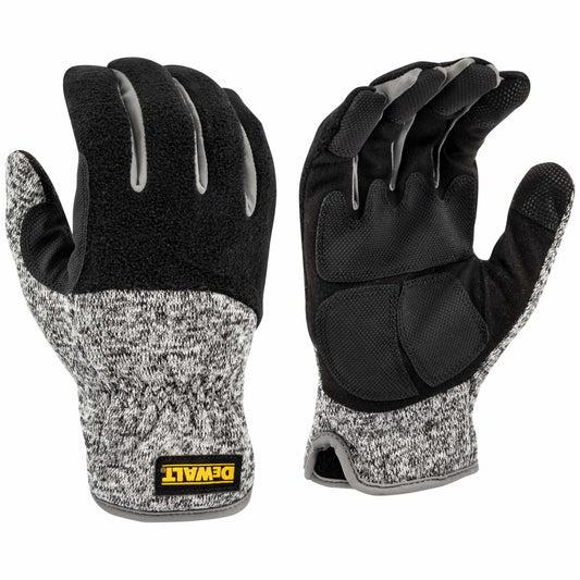 Black/Gray Performance Gloves - DeWalt - Fleece Lined