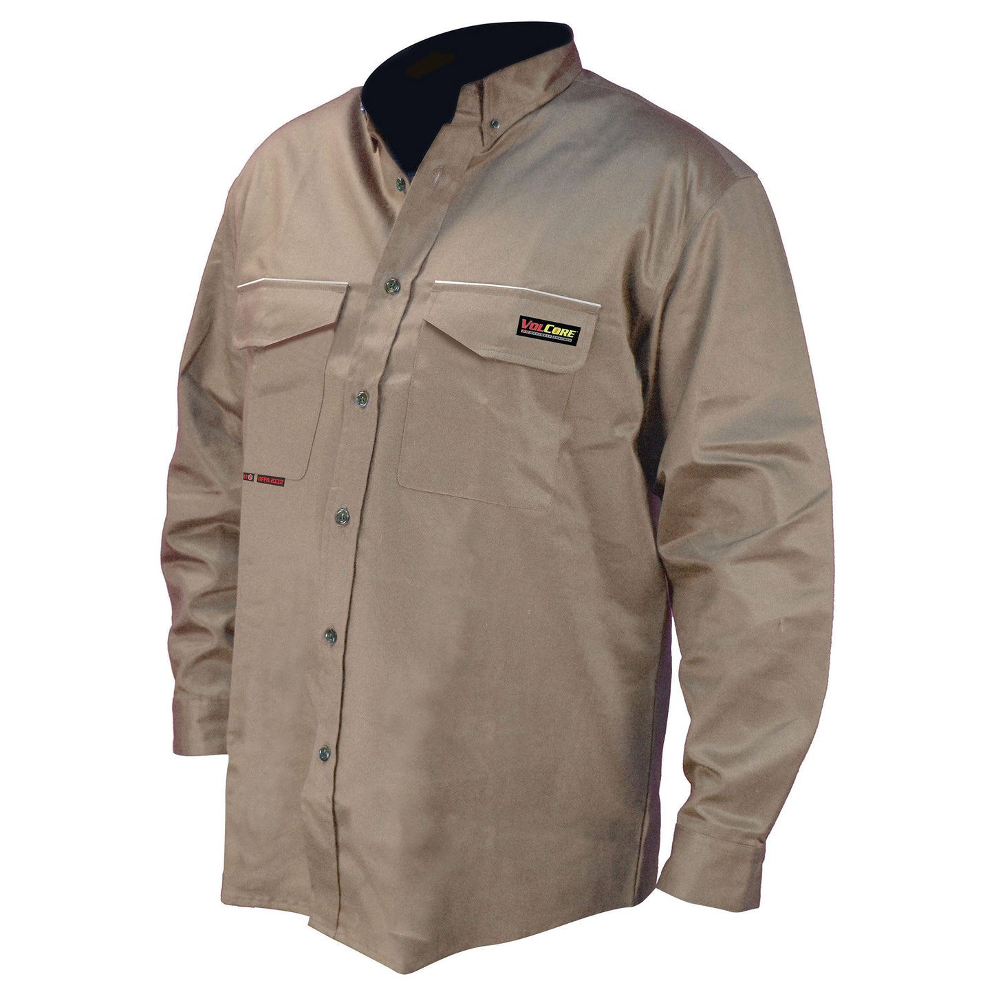 Khaki Button Down Shirt - Radians - Flame Resistant