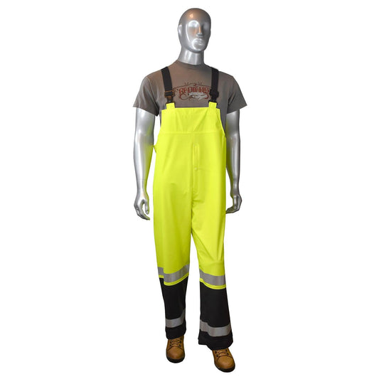Yellow/Lime/Black Rain Bibs - Radians - High Visibility