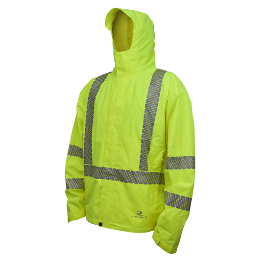 Yellow/Lime Rain Jacket - Radians - Lightweight Waterproof