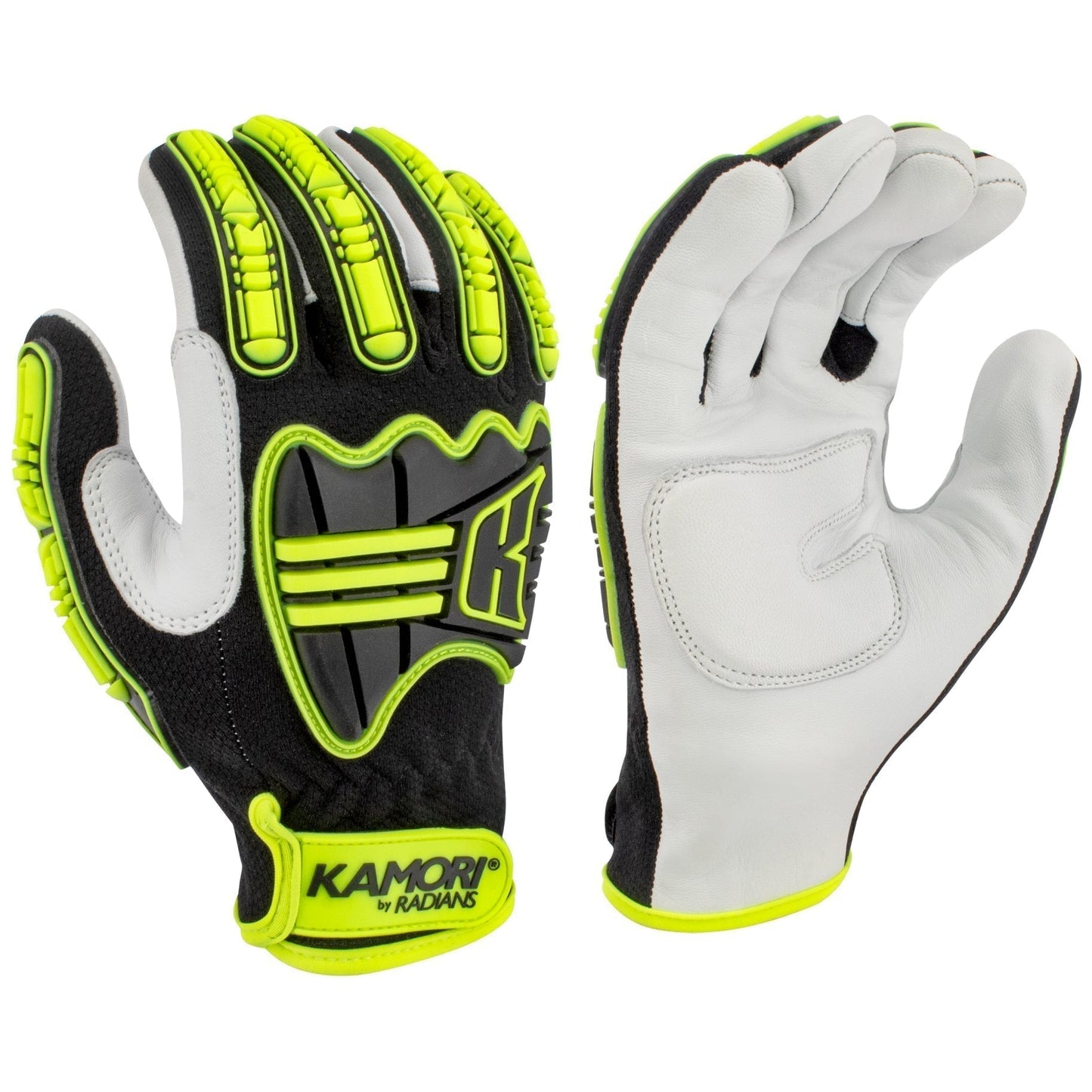 TPR Overlay Leather Gloves - Radians - Gel-Padded Comfort