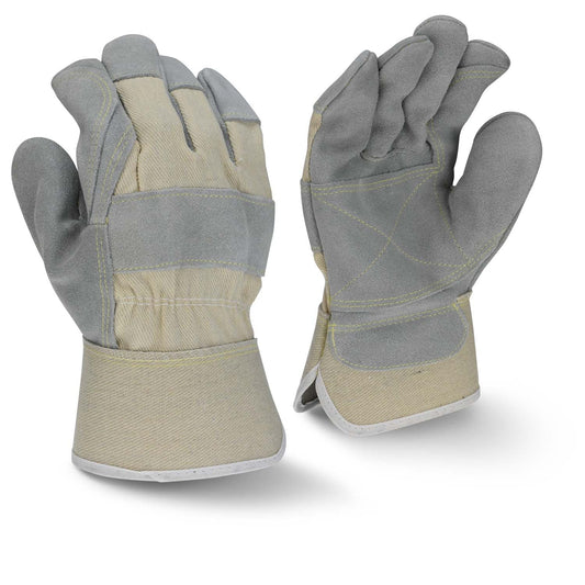 Tan Leather Gloves - Radians - Durable Side Split Cowhide
