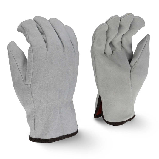 Gray Leather Gloves - Radians - Split Cowhide Design