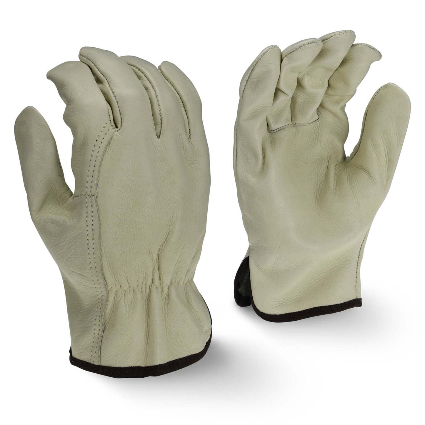 Tan Leather Gloves - Radians - Economy Grain Cowhide