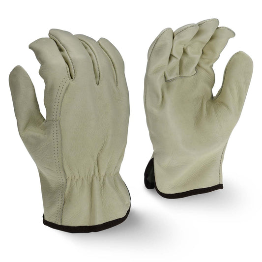 Tan Leather Gloves - Radians - Economy Grain Cowhide