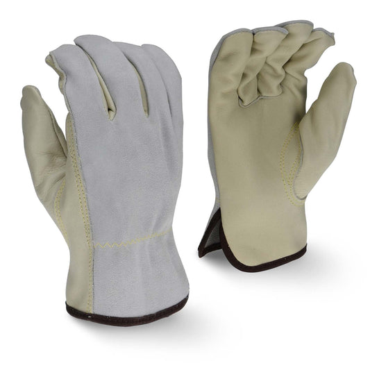 Gray Leather Gloves - Radians - Premium Grain Cowhide