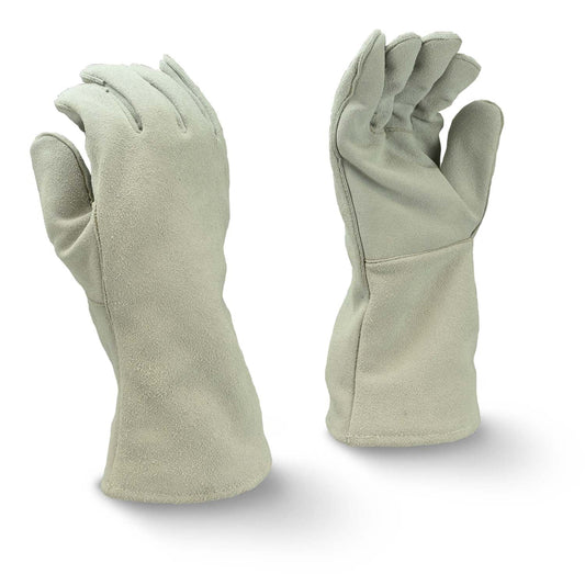 Gray Leather Gloves - Radians - Durable Cowhide