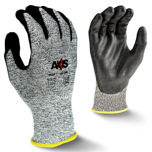 Gray Durable String Knit Gloves - Radians - Cut Resistant
